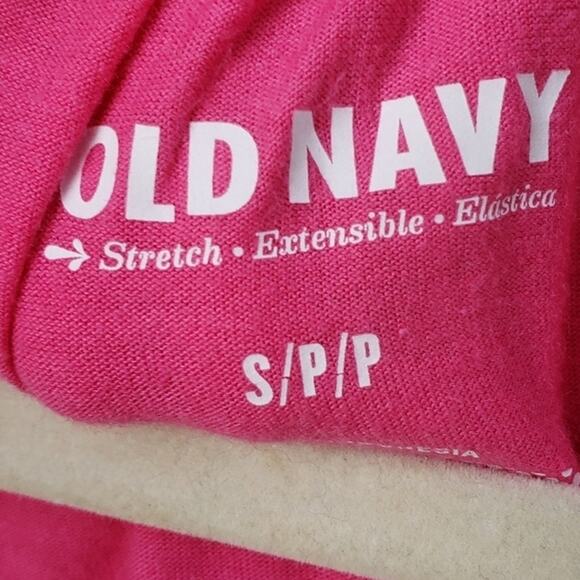 Old Navy Womens Small Cotton Blend Pink Elastic Waist Sleeveless Blouson Dress - Picture 3 of 4